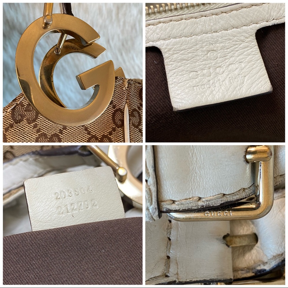 Gucci GG Logo Canvas Shoulder Bag - Picture 4 of 14